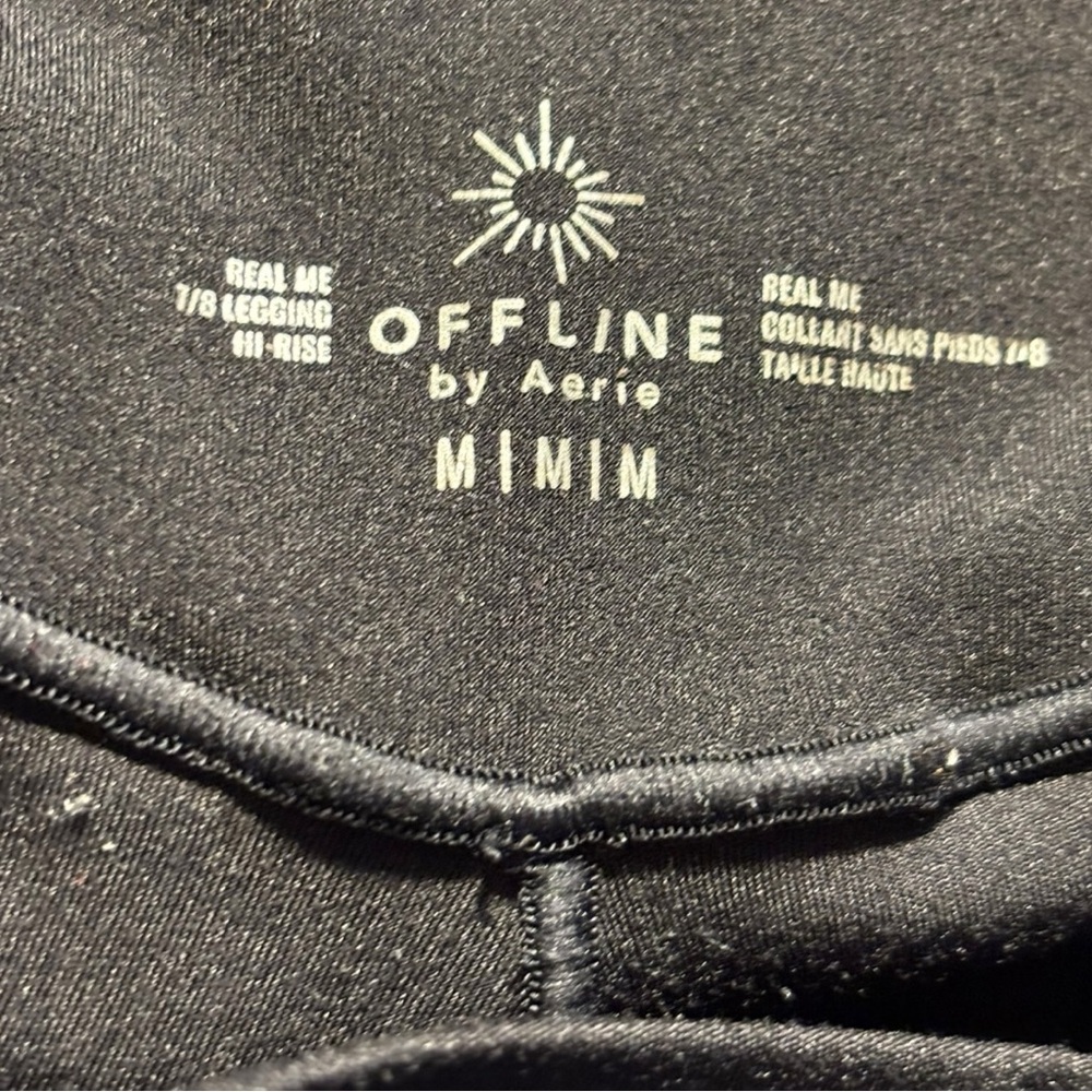 OFFLINE By Aerie Real Me High Waisted Crossover Legging Size Medium Black - Picture 4 of 4
